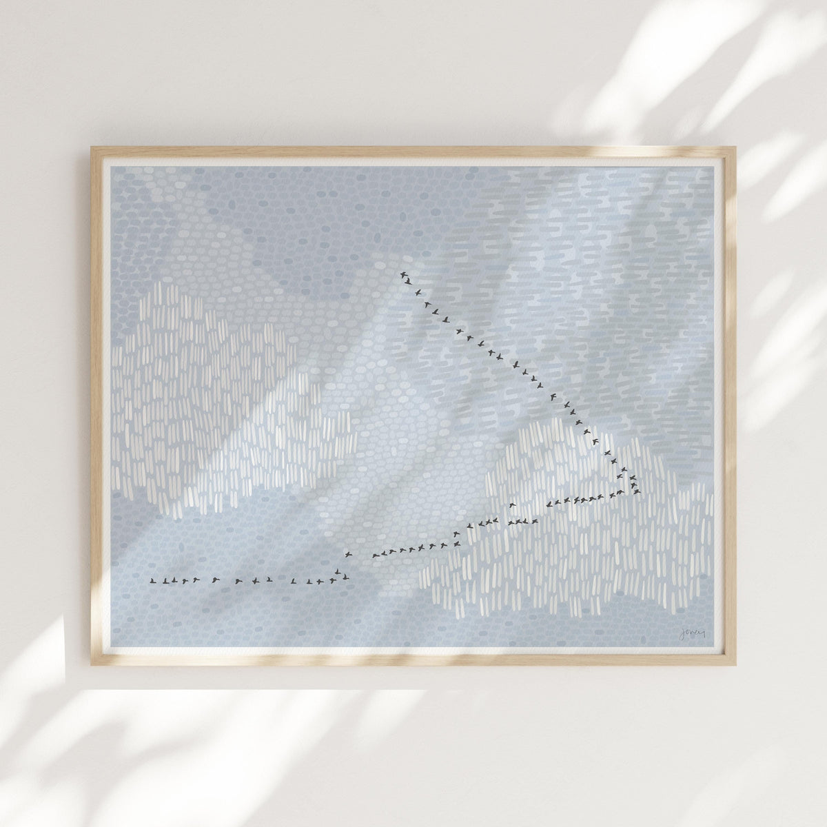 Geese Overhead Signed Art Print - 251214