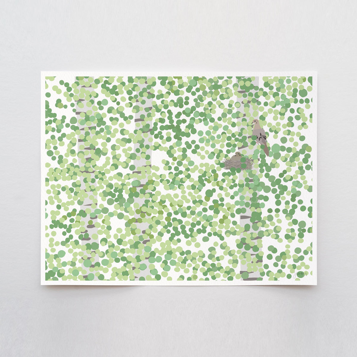 Mourning Doves Signed Art Print - 220313