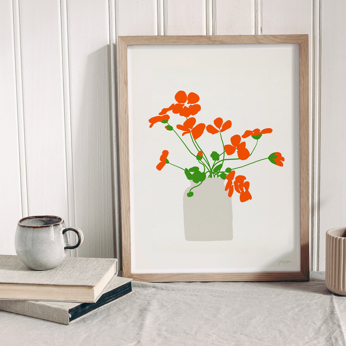 Nasturtiums Signed Art Print - 120926