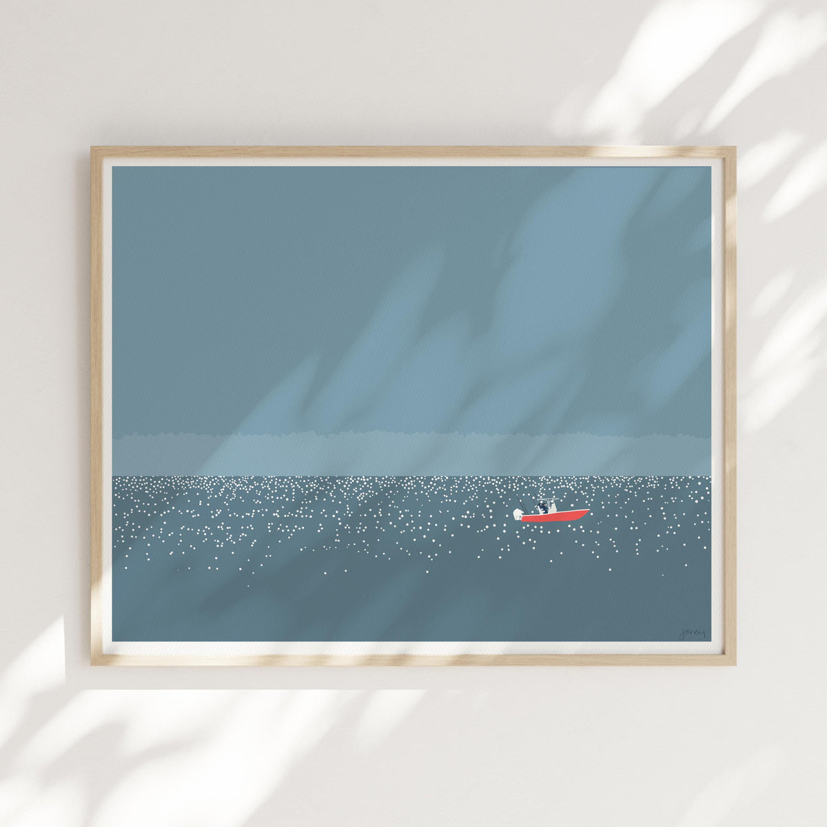 Fishing Boat Signed Art Print - 250119