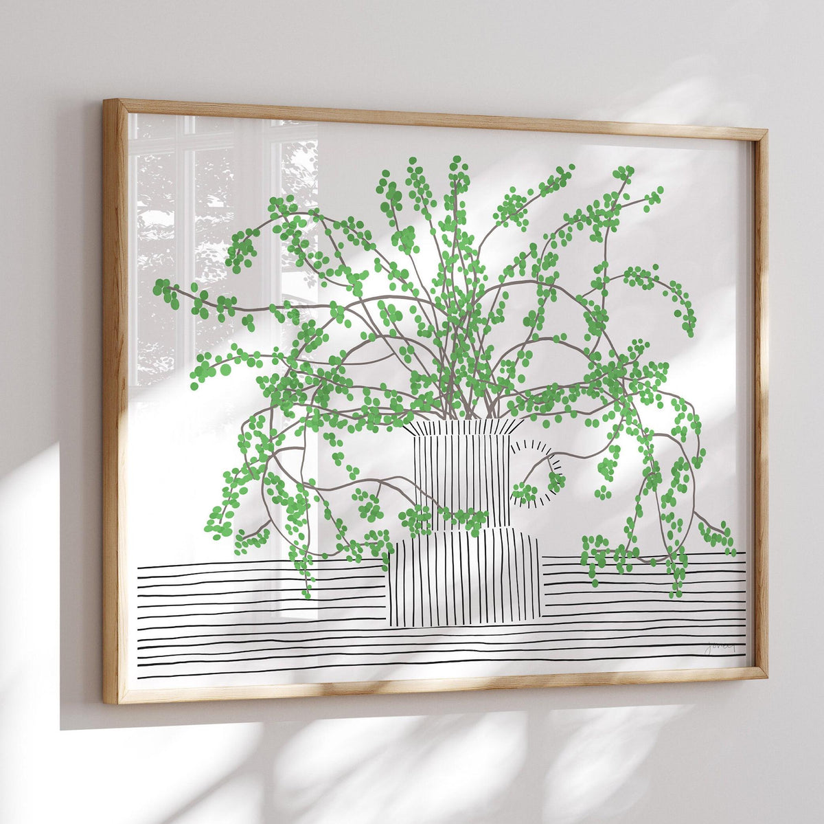 Still Life with Green Berries Signed Art Print - 200809