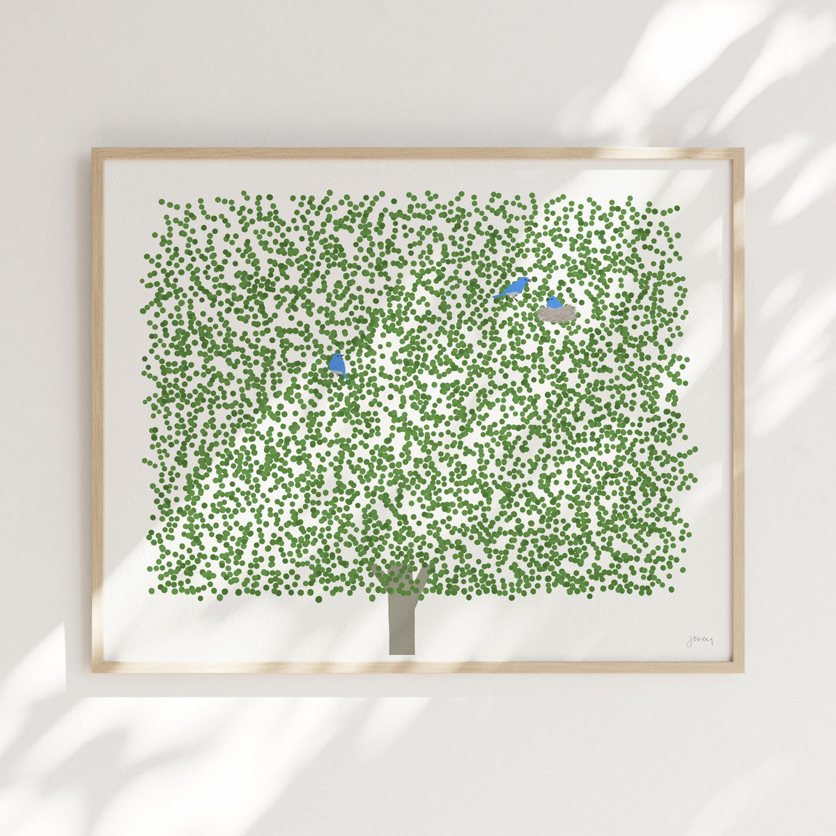 Summer Maple Landscape Signed Art Print - 250326