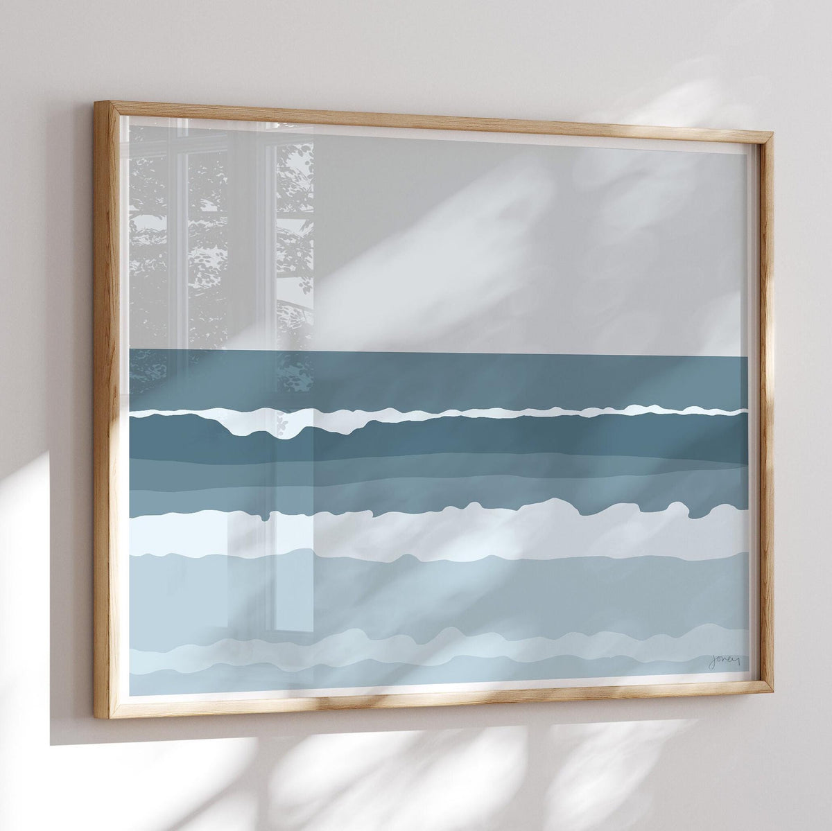 Waves Crashing Signed Art Print - 130725L