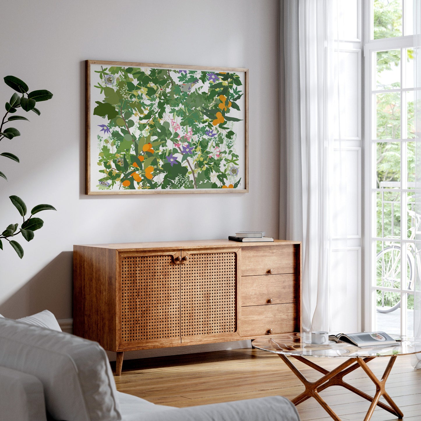 Kumquats Millefleur Art Print - Unframed or Framed - 210612