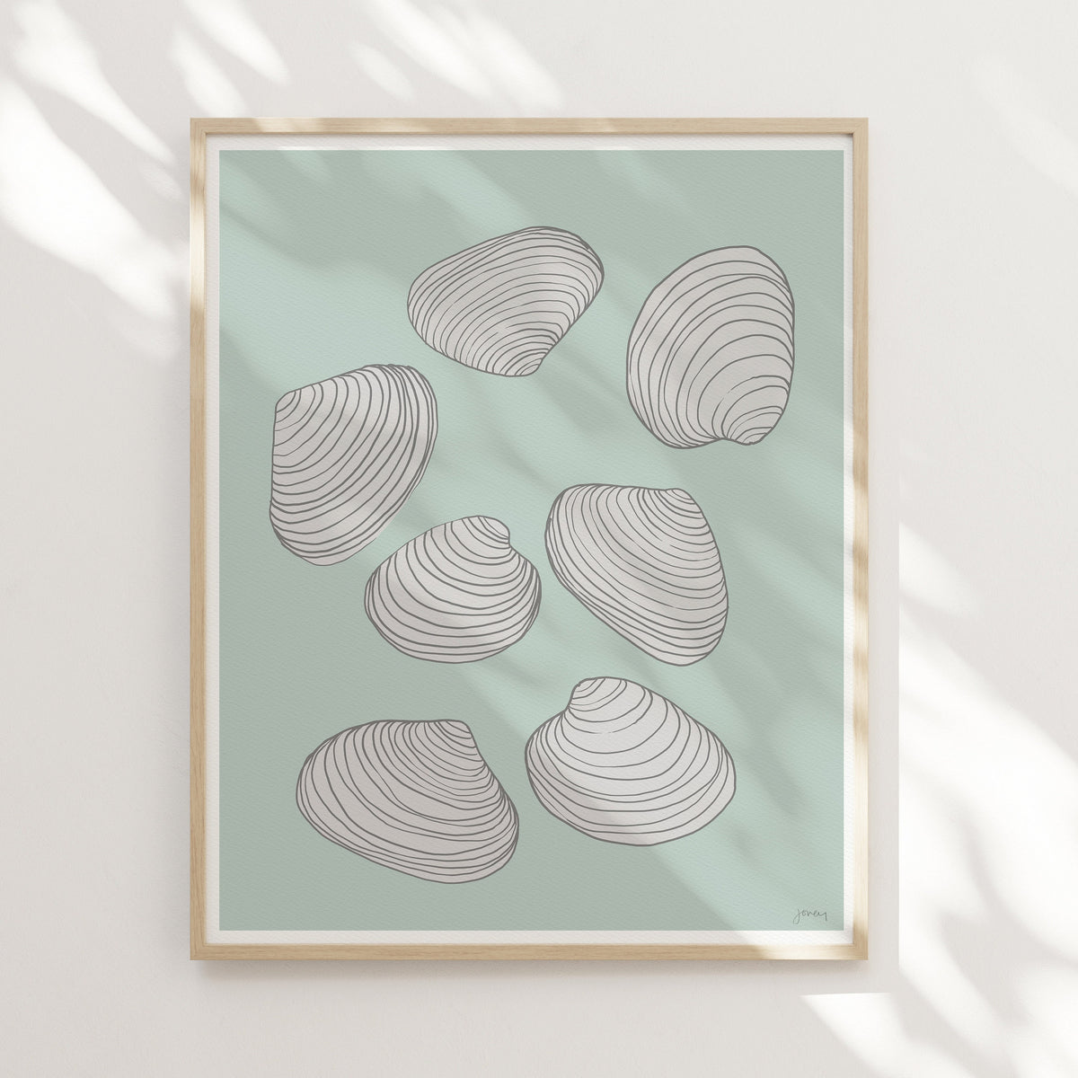 Clam Shells Signed Art Print - 130808