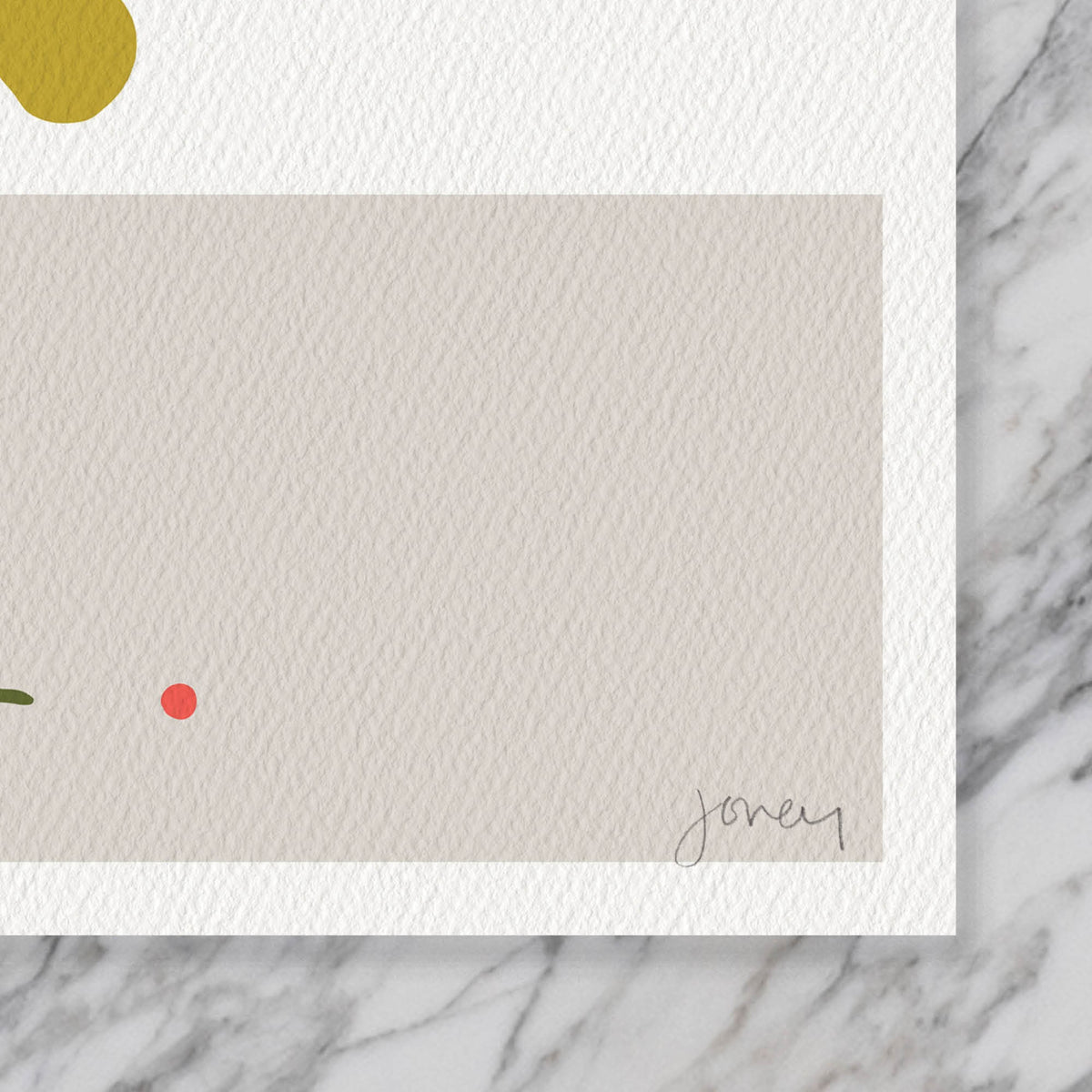 Kumquats Abstract Still Life Signed Art Print - 210309