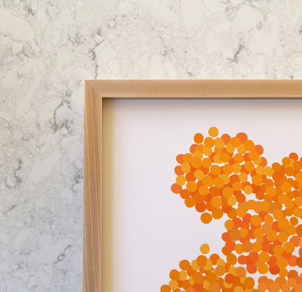 Marigolds Abstract Still Life Signed Art Print - 211212