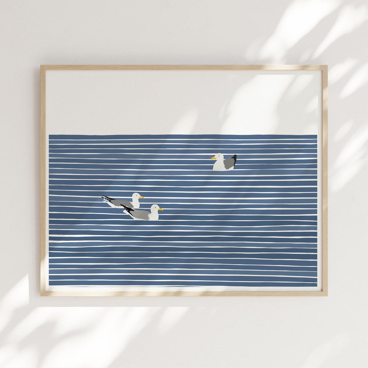 Seagull Family Signed Art Print - 250414
