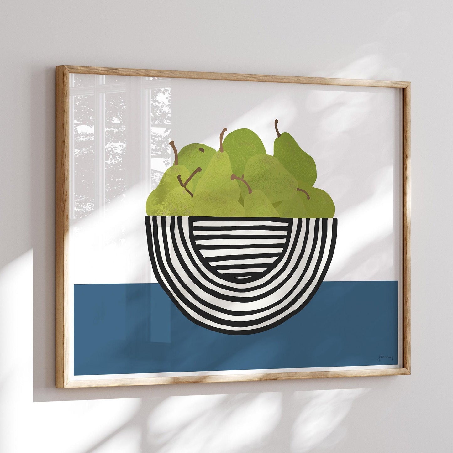 Bartlett Pears Still Life Art Print - Unframed or Framed - 210125