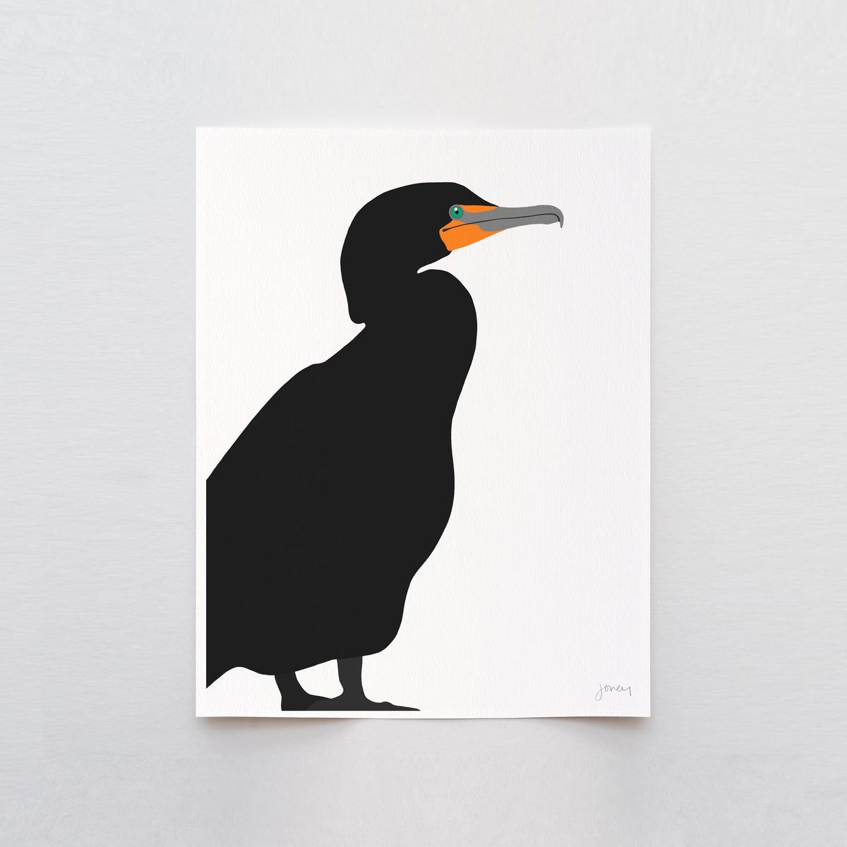 Cormorant Signed Art Print - 250622