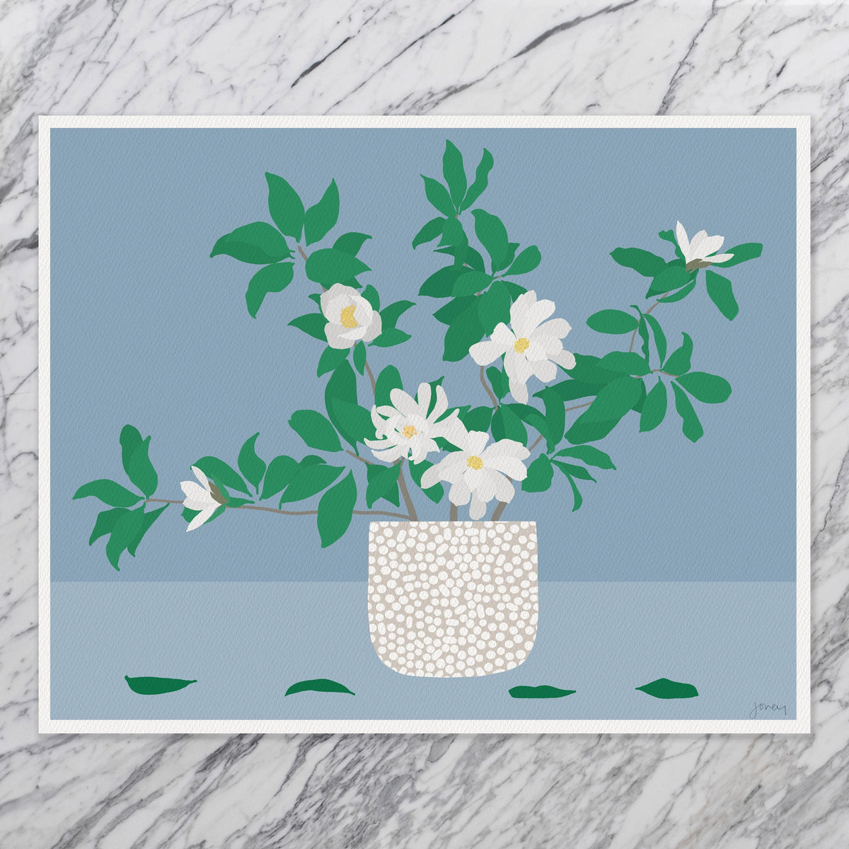 Magnolia Leaves Signed Art Print - 250205