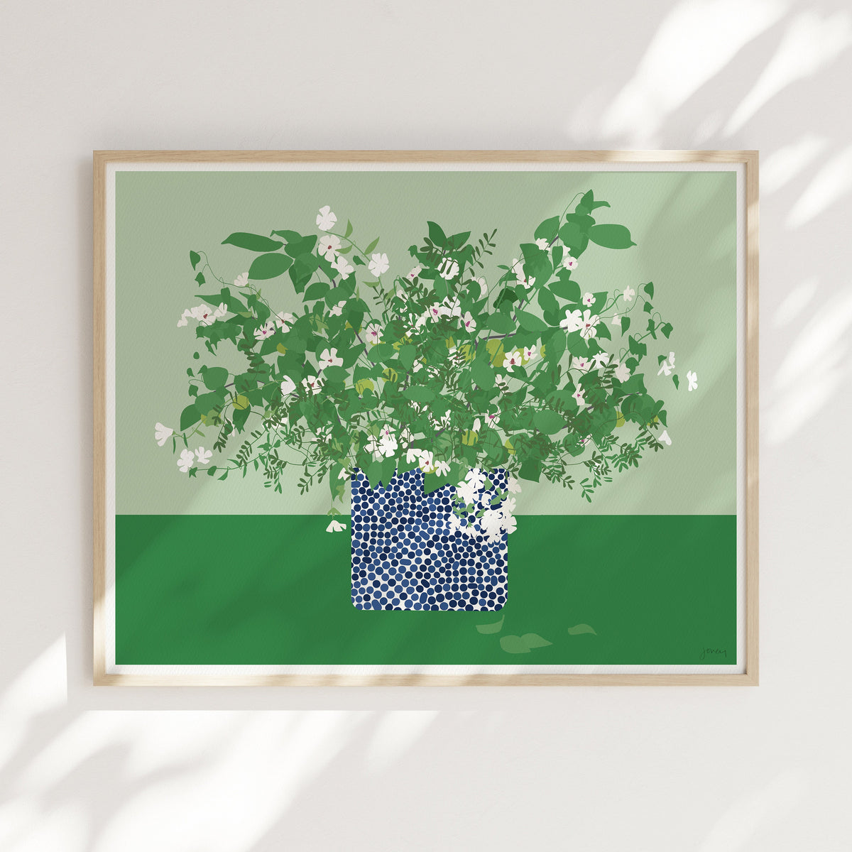 Japanese Snowbell Still Life Signed Art Print - 200705