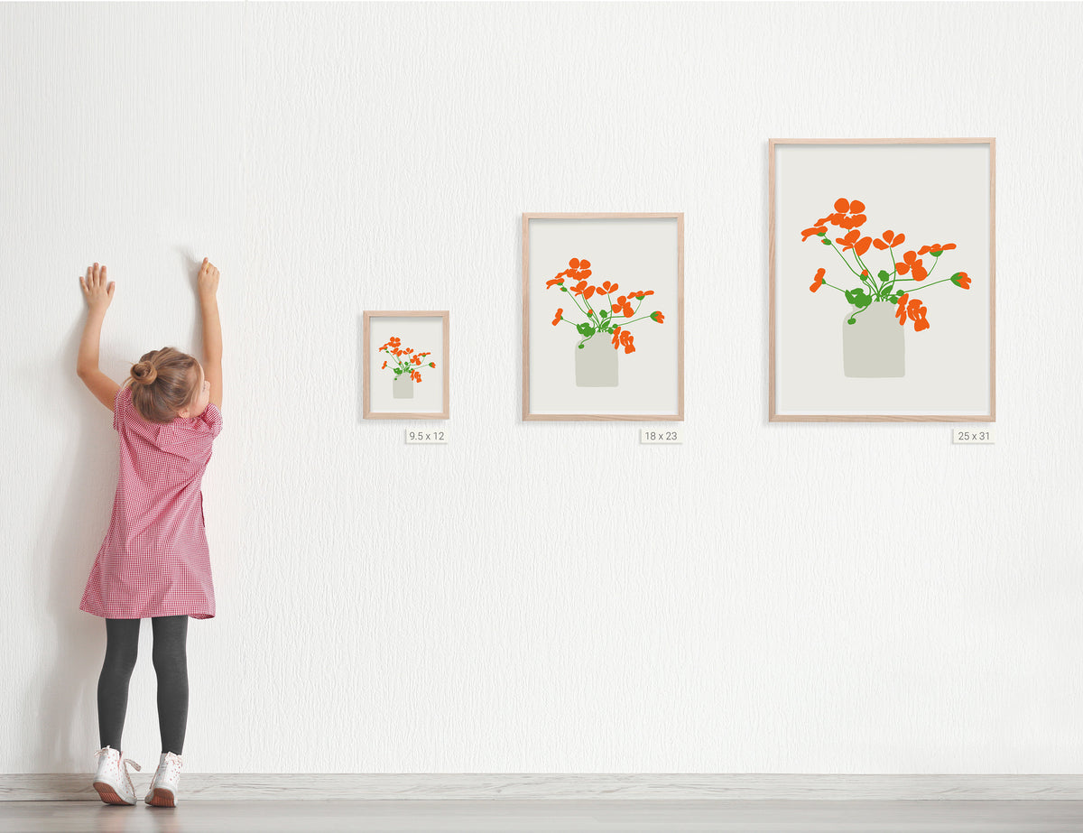 Nasturtiums Signed Art Print - 120926