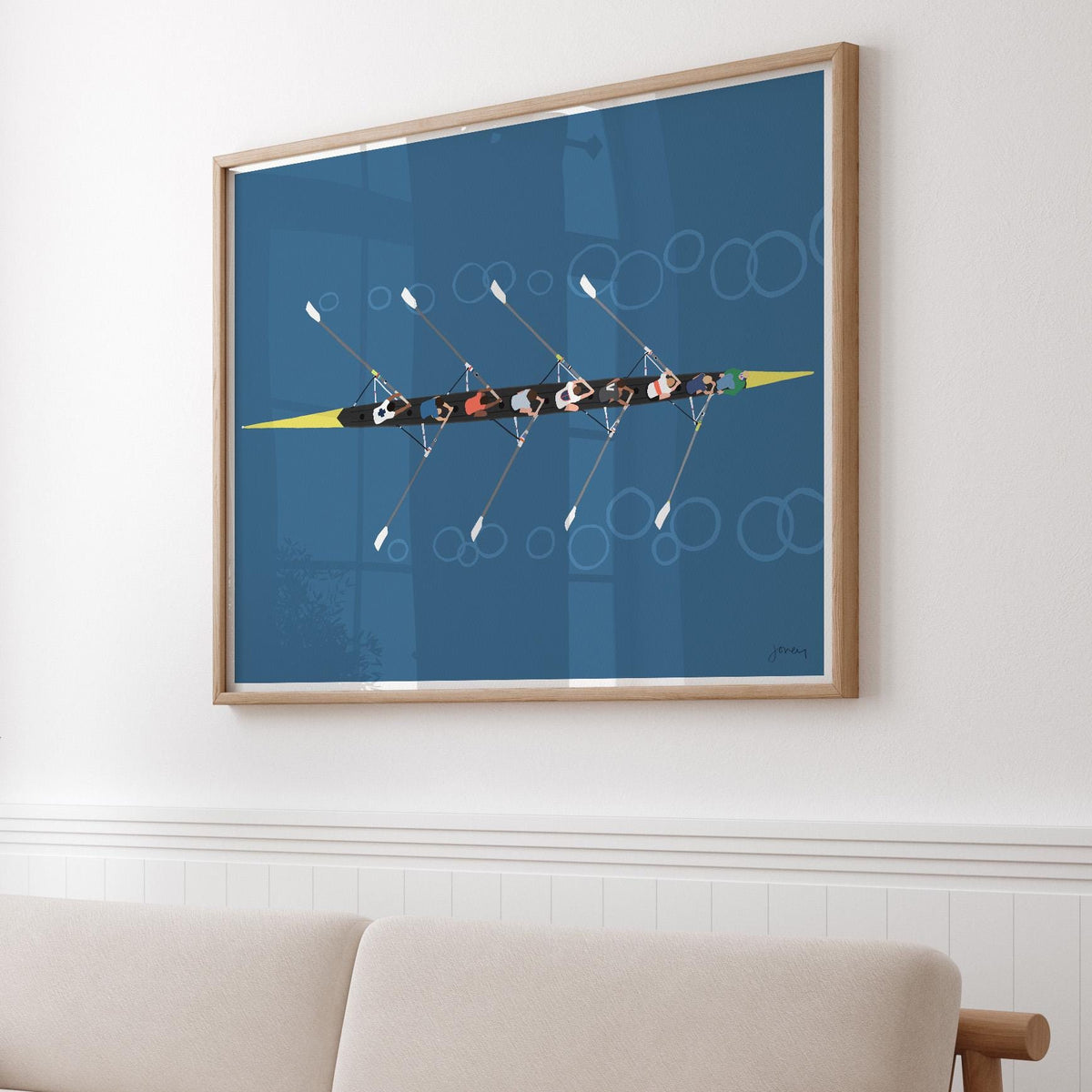 Rowing Signed Art Print - 250427