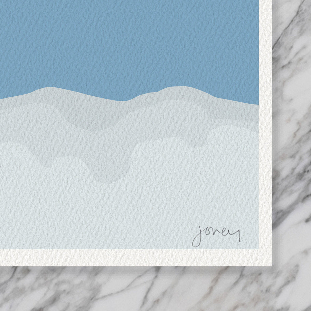 Plane in the Clouds Signed Art Print - 160125