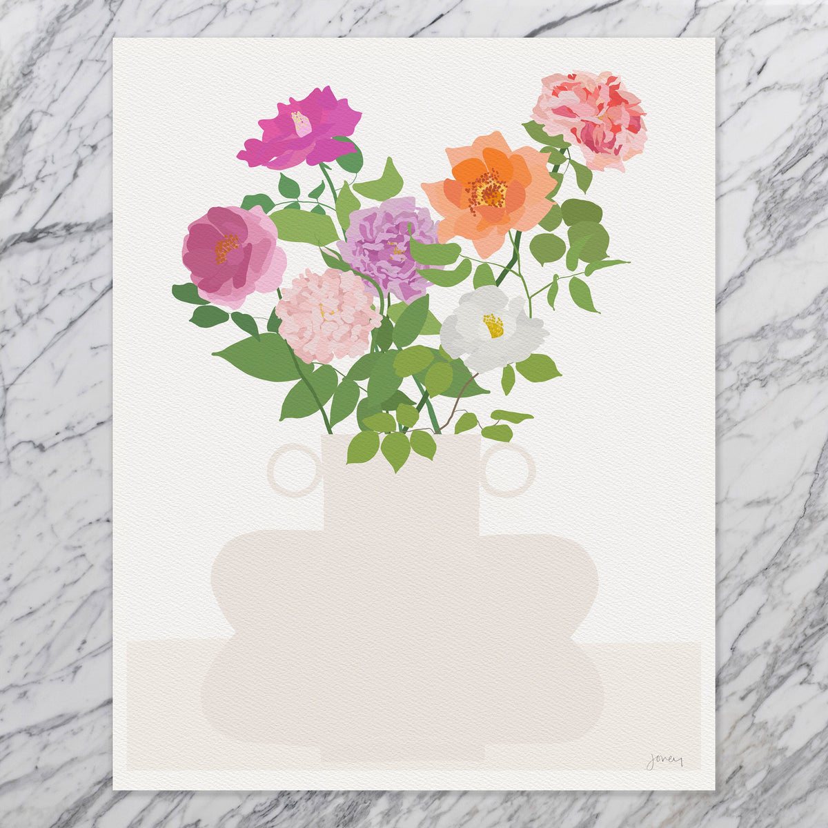 Roses Still Life Signed Art Print - 200808