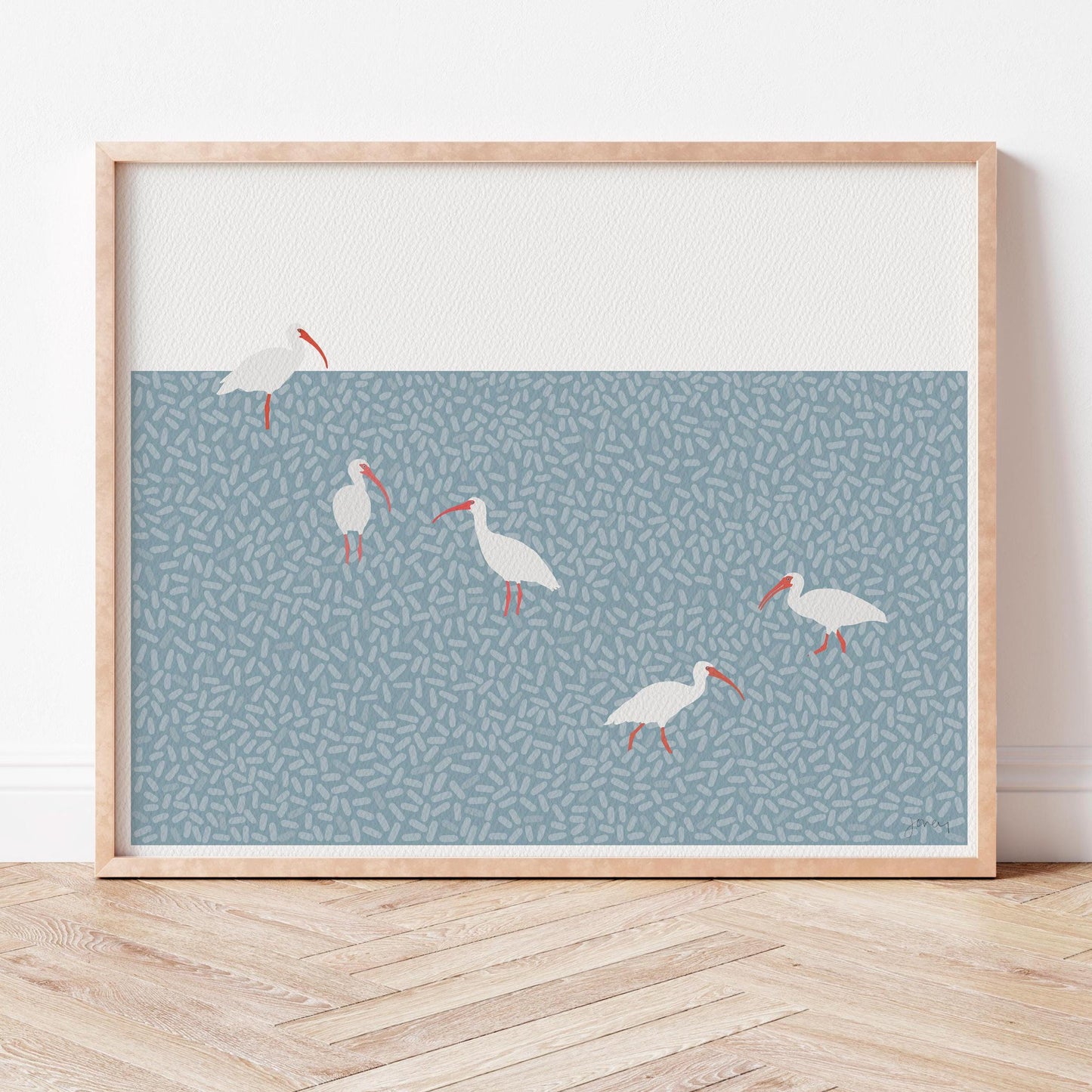 American White Ibis Art Print - Unframed or Framed - 241215