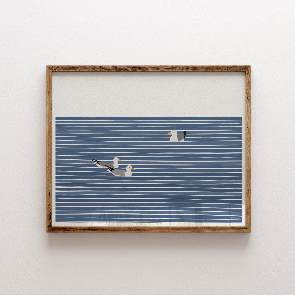 Seagull Family Signed Art Print - 250414