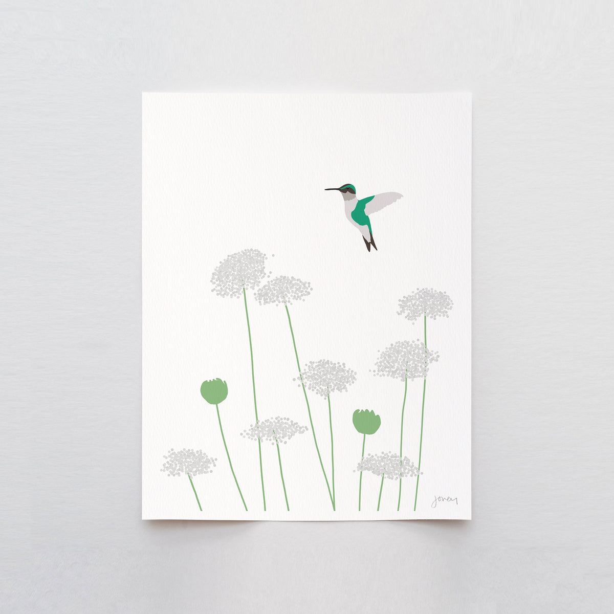 Hummingbird Signed Art Print - 140325