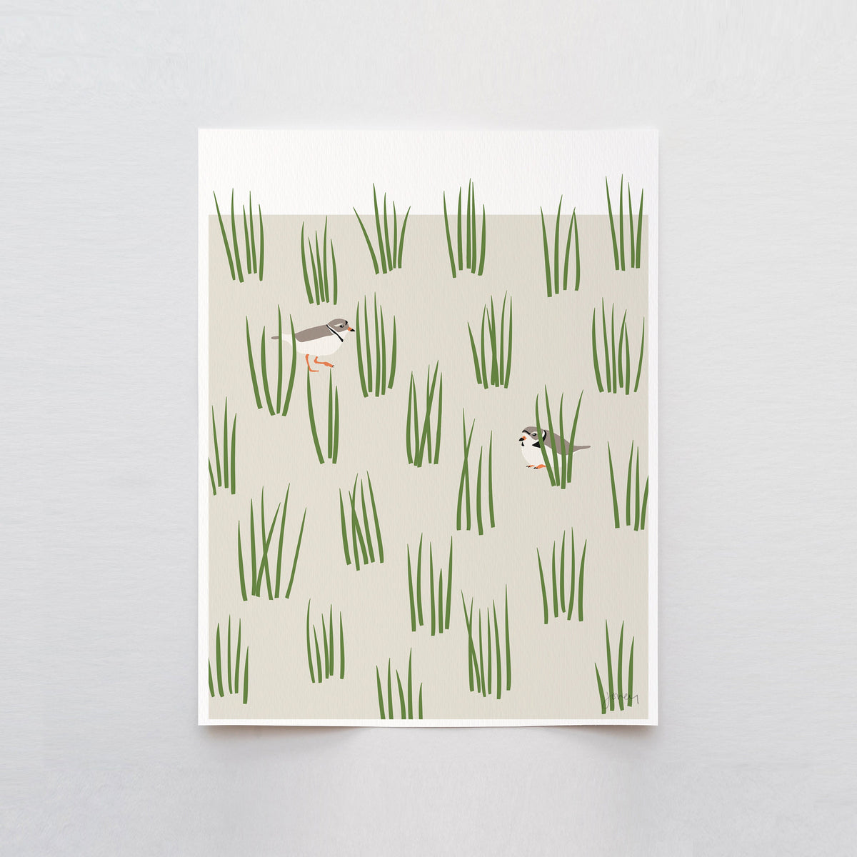 Plovers Signed Art Print - 230617