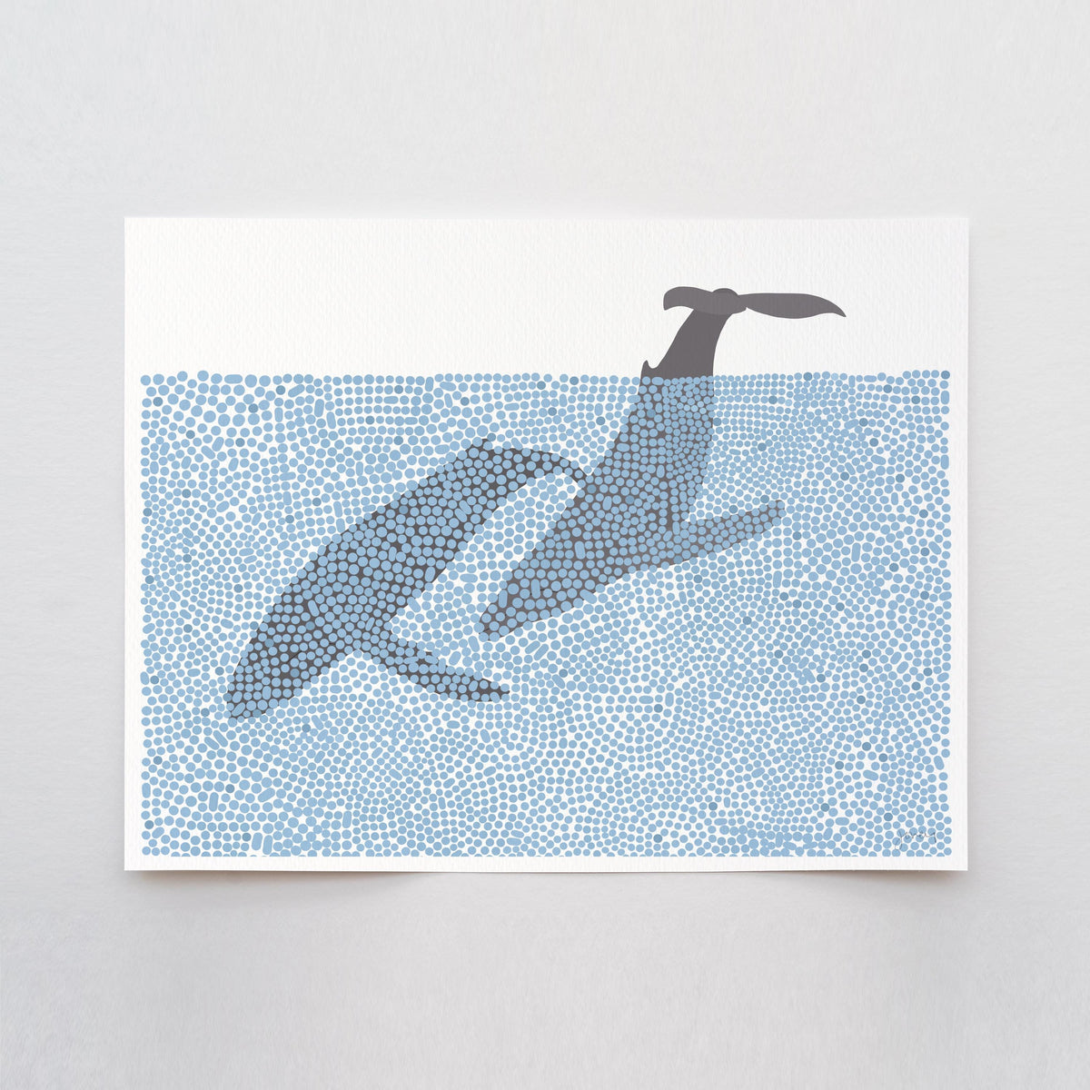 Humpback Whales Signed Art Print - 250118