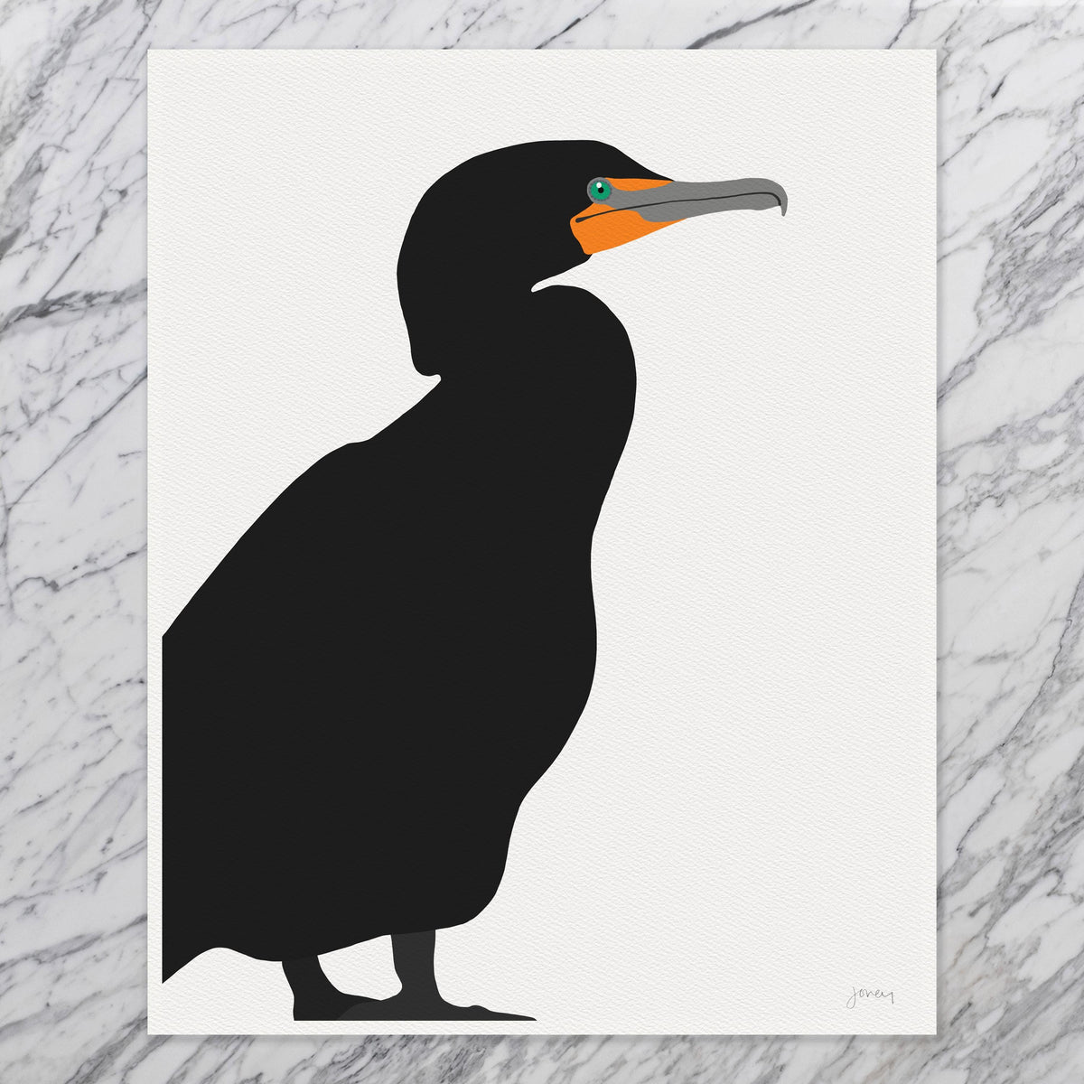 Cormorant Signed Art Print - 250622