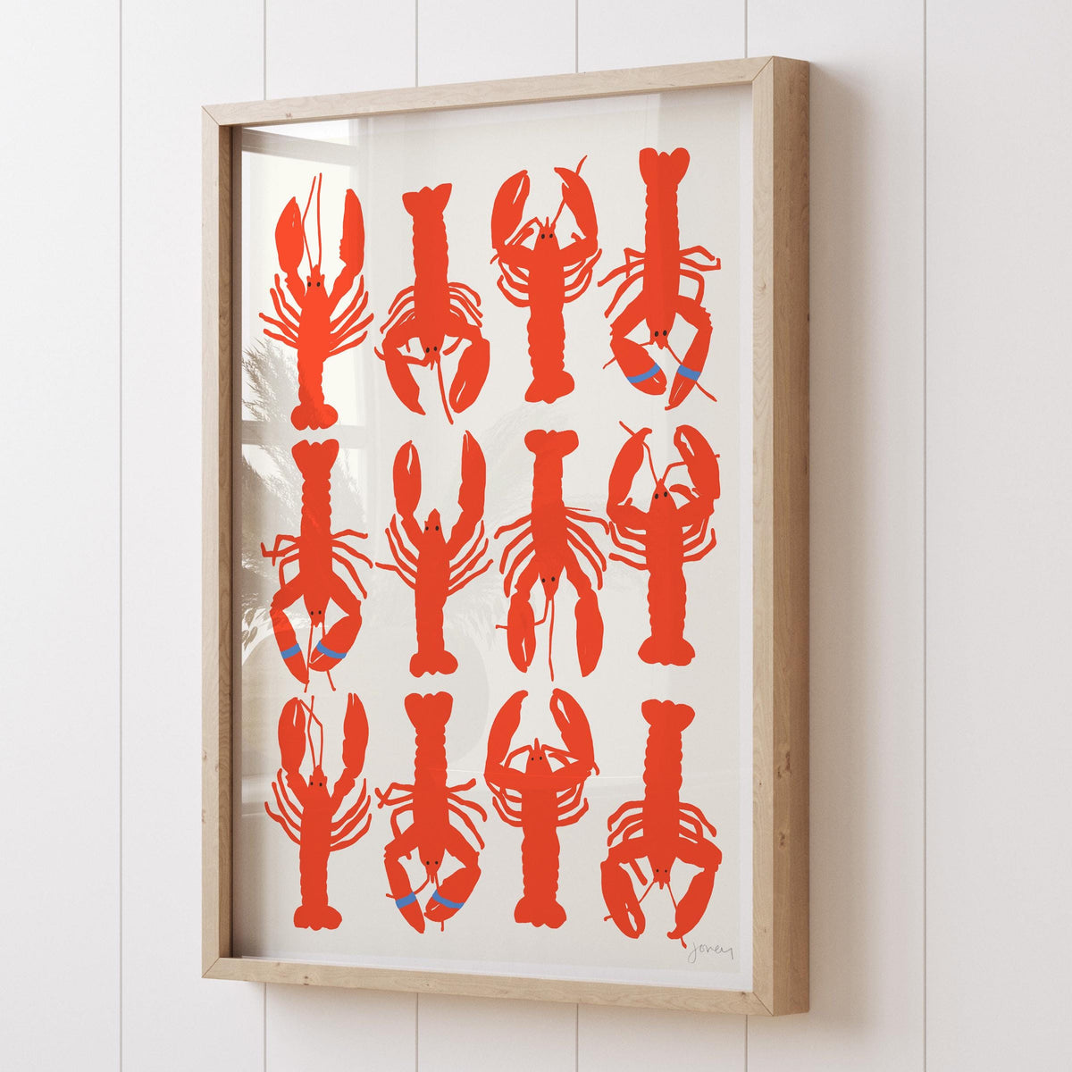 Lobsters Pattern Signed Art Print - 220515