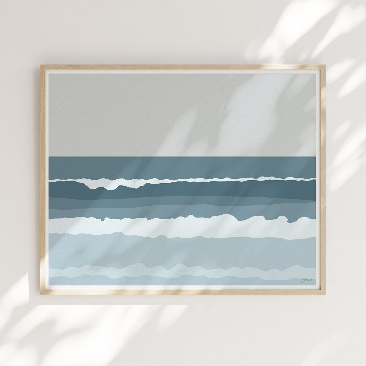 Waves Crashing Signed Art Print - 130725L