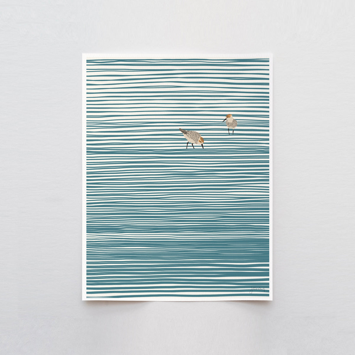 Sandpipers Signed Art Print - 141105