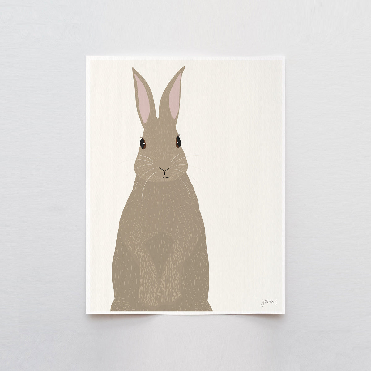 Cottontail Signed Art Print - 160106