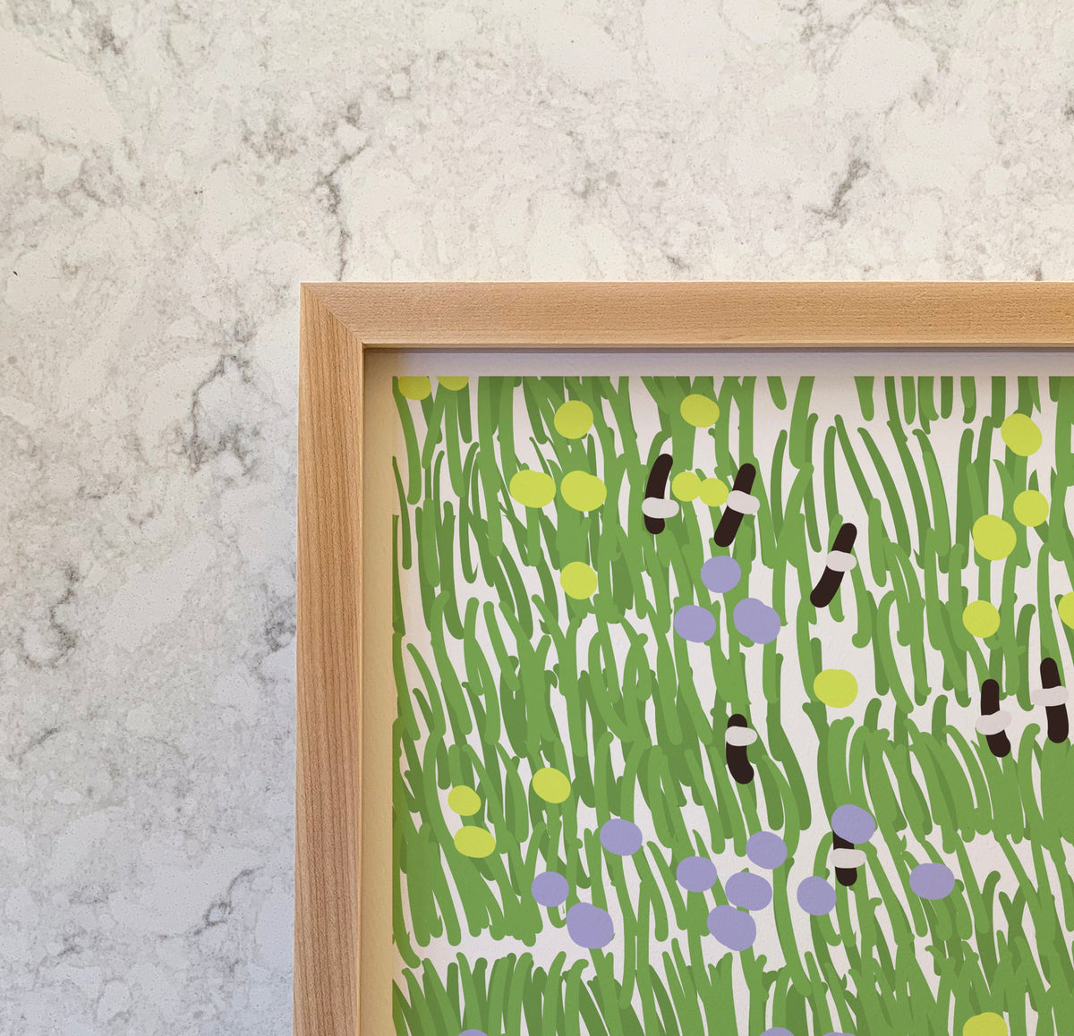 Girl Gathering Flowers Signed Art Print - 140410