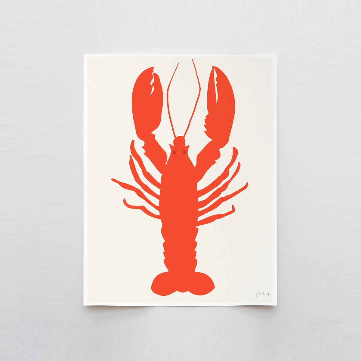 Red Lobster Signed Art Print - 140803