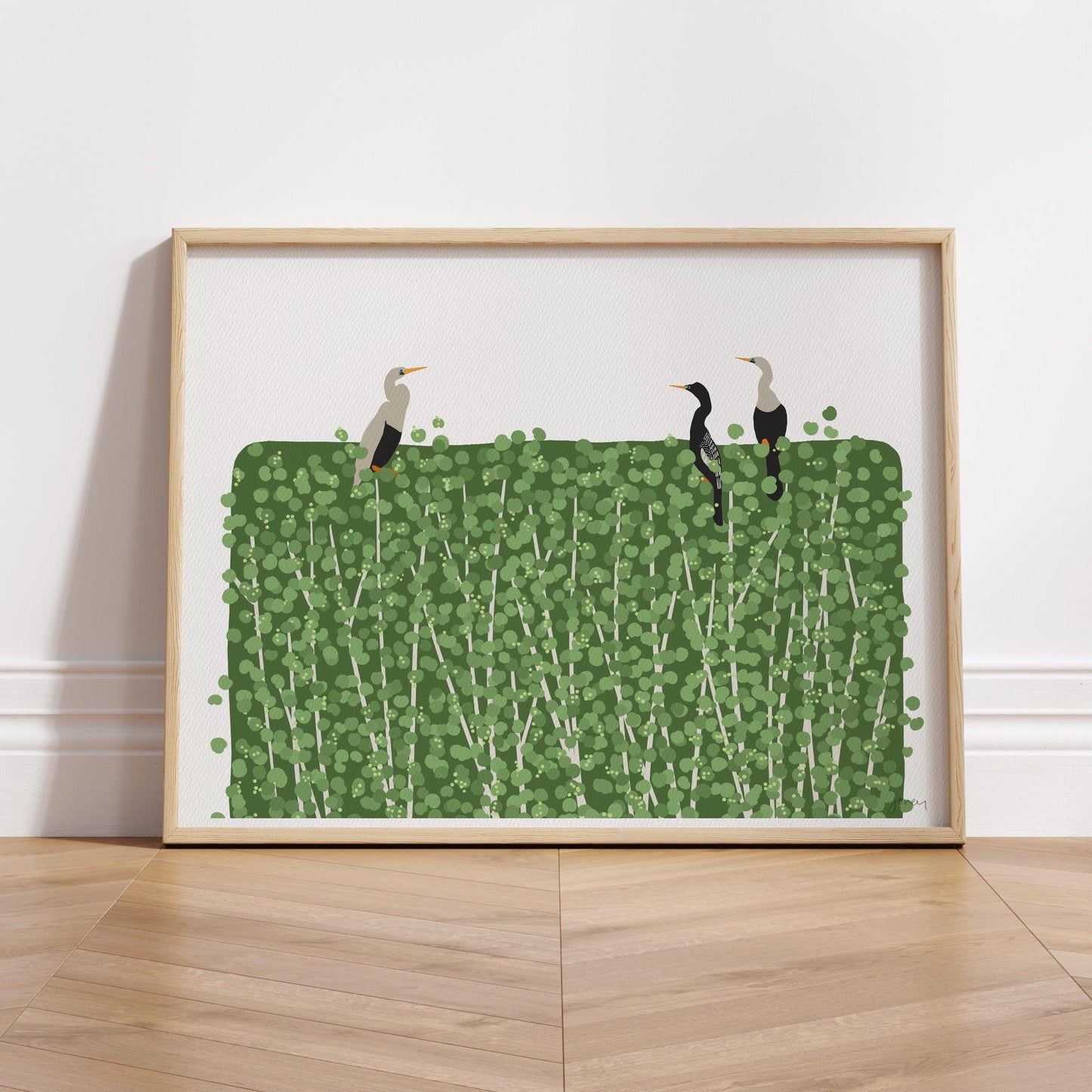 Anhinga Birds Art Print - Unframed or Framed - 250323