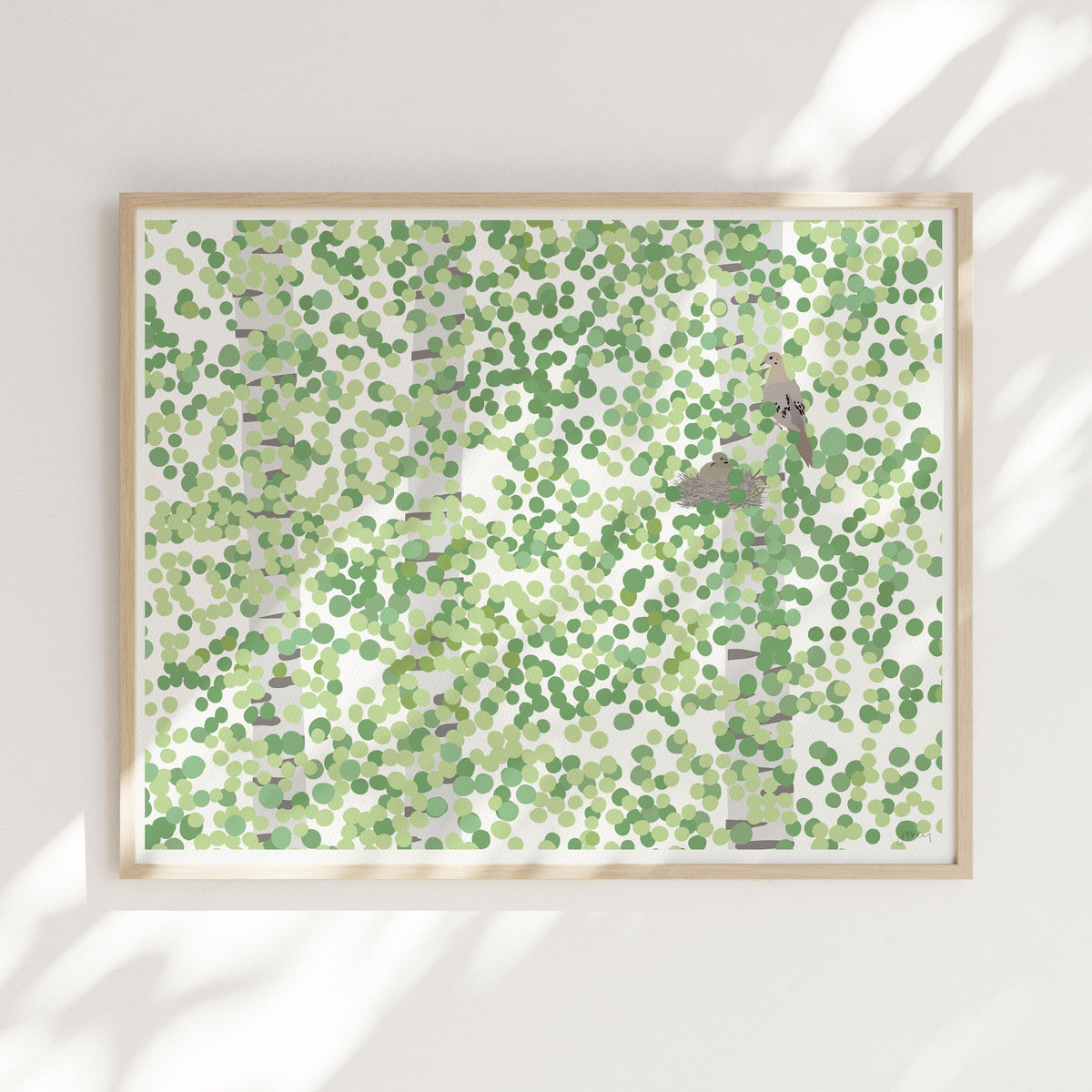 Mourning Doves Signed Art Print - 220313