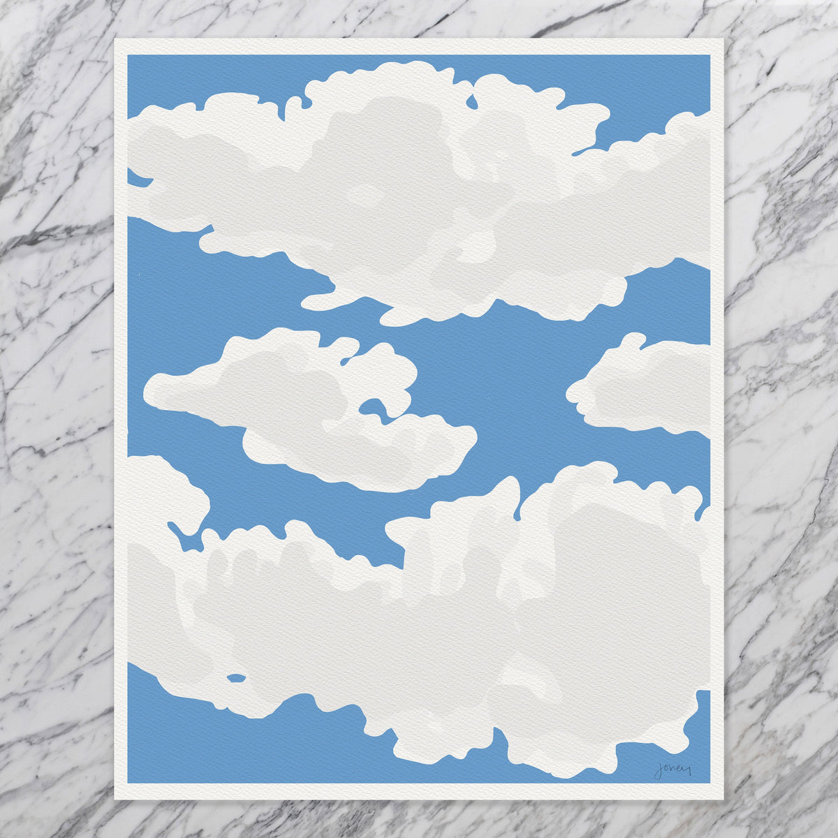 Clouds Signed Art Print - 130717