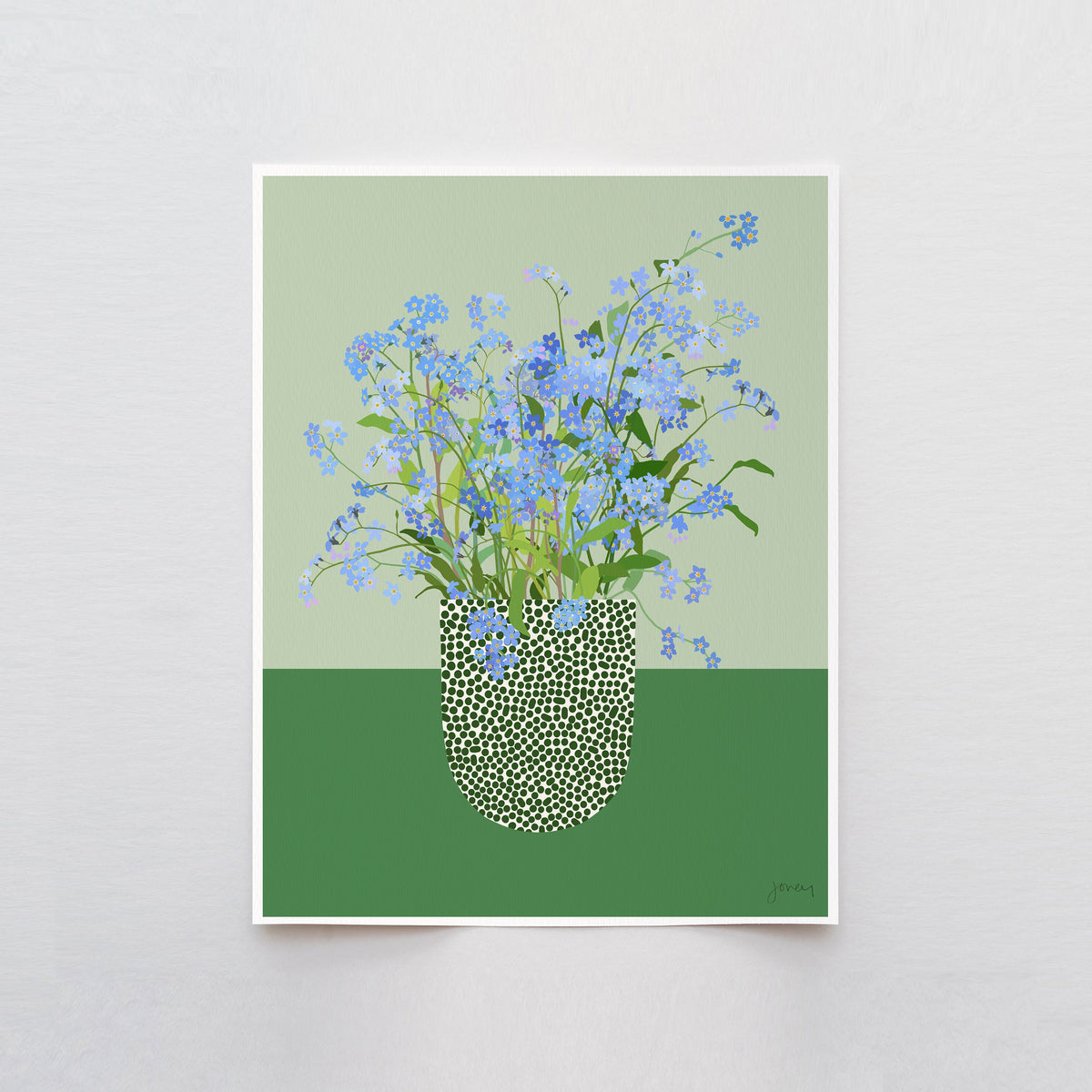 Forget-Me-Not Signed Art Print - 240428
