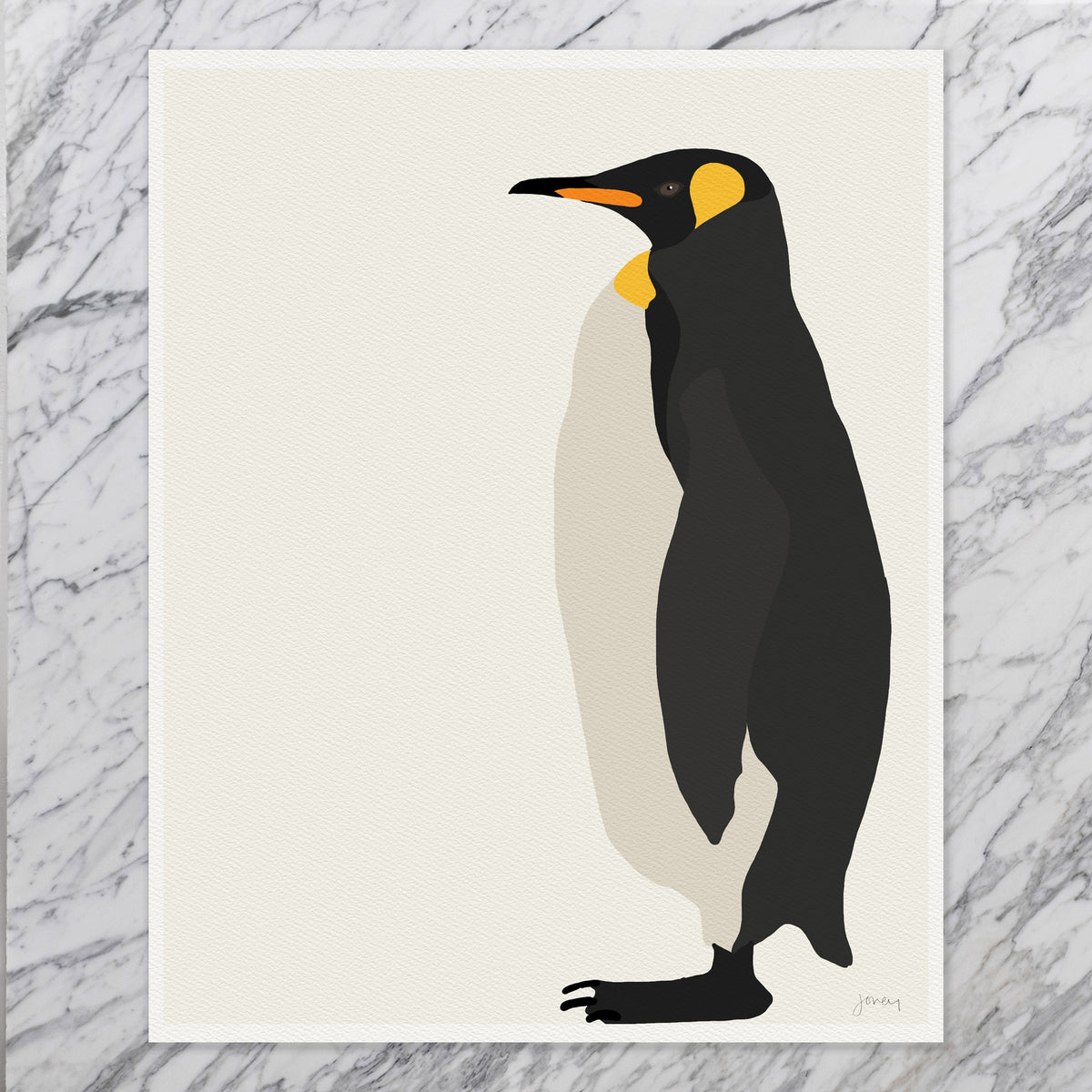 Emperor Penguin Signed Art Print - 151203