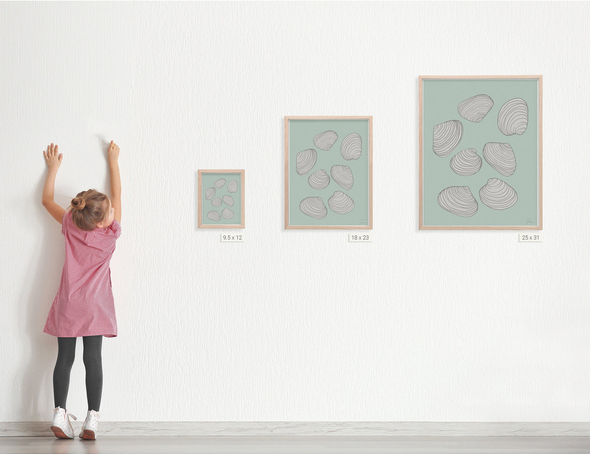 Clam Shells Signed Art Print - 130808