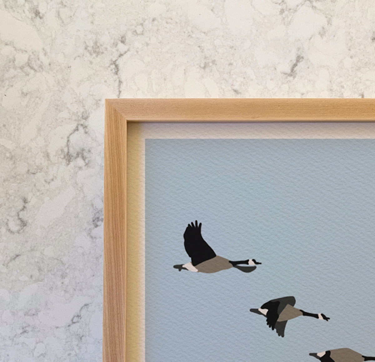 Migrating Geese Signed Art Print - 160102