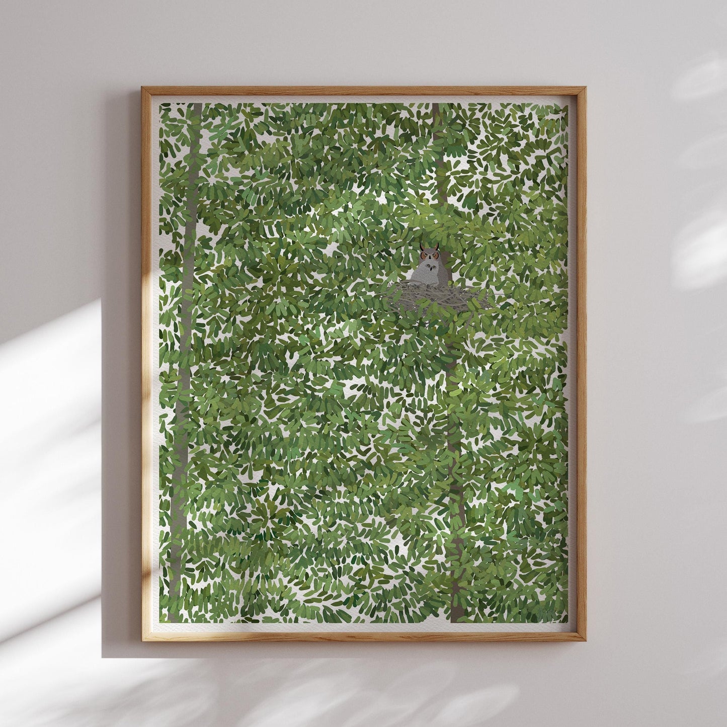 Great Horned Owl Art Print - Unframed or Framed - 220215