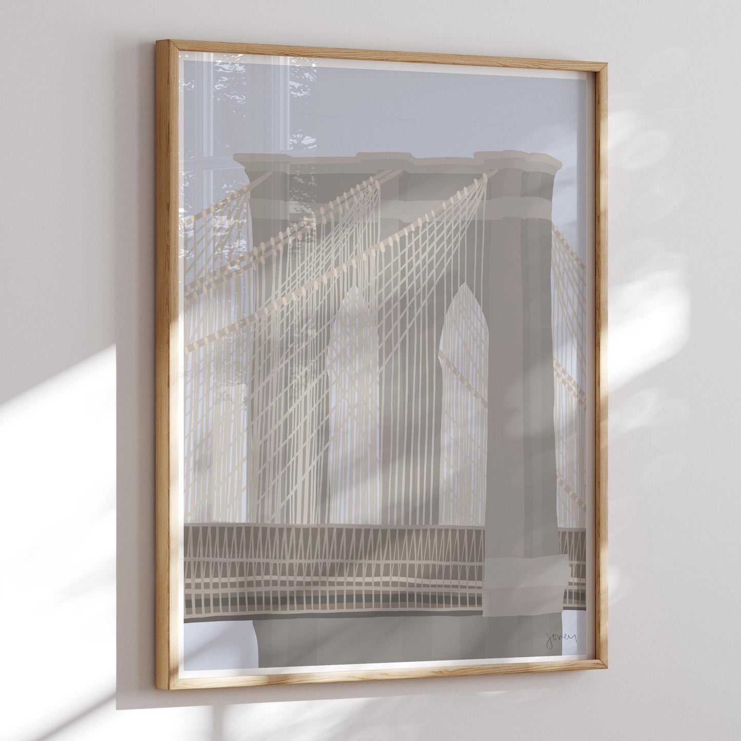Brooklyn Bridge Art Print - Unframed or Framed - 240331