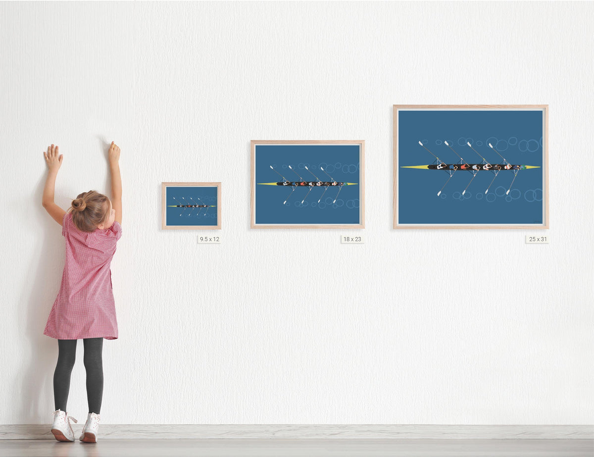 Rowing Signed Art Print - 250427