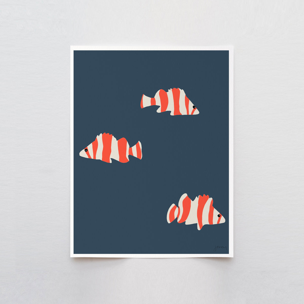 Red Banded Rockfish Signed Art Print - 130114
