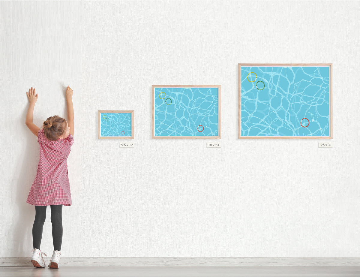 Dive Rings Signed Art Print - 160523