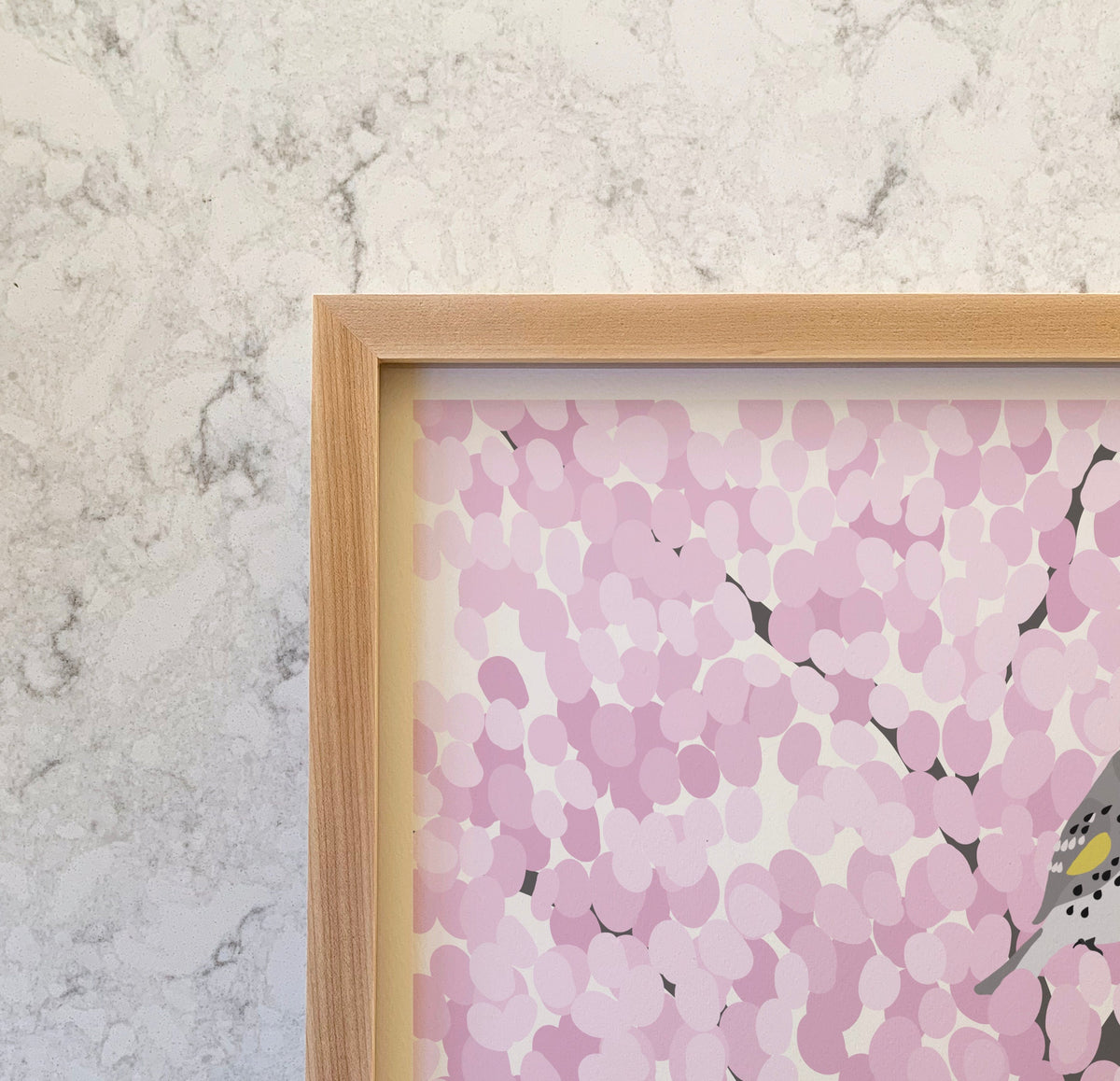 Spring Warblers in Cherry Tree Signed Art Print - 230422
