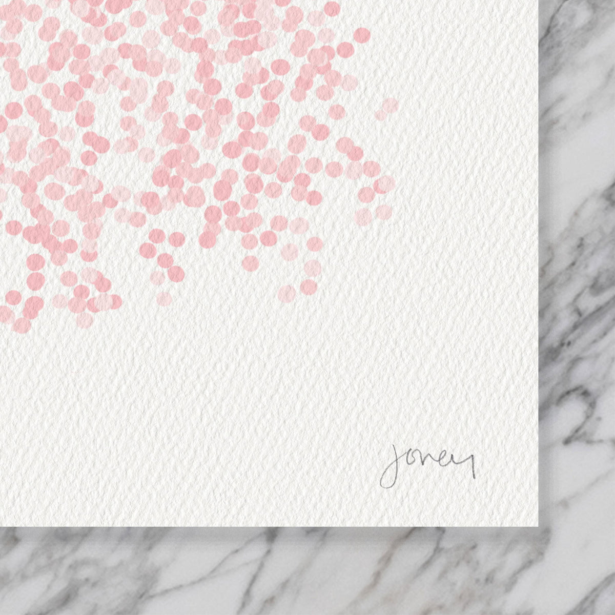 Cherry Blossoms Landscape Signed Art Print- 250328