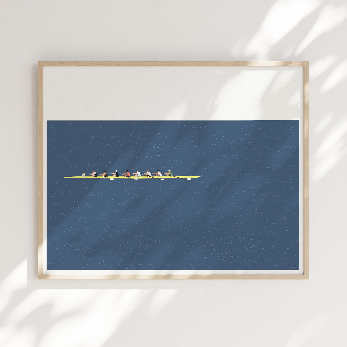 Rowing Eight Signed Art Print - 241109