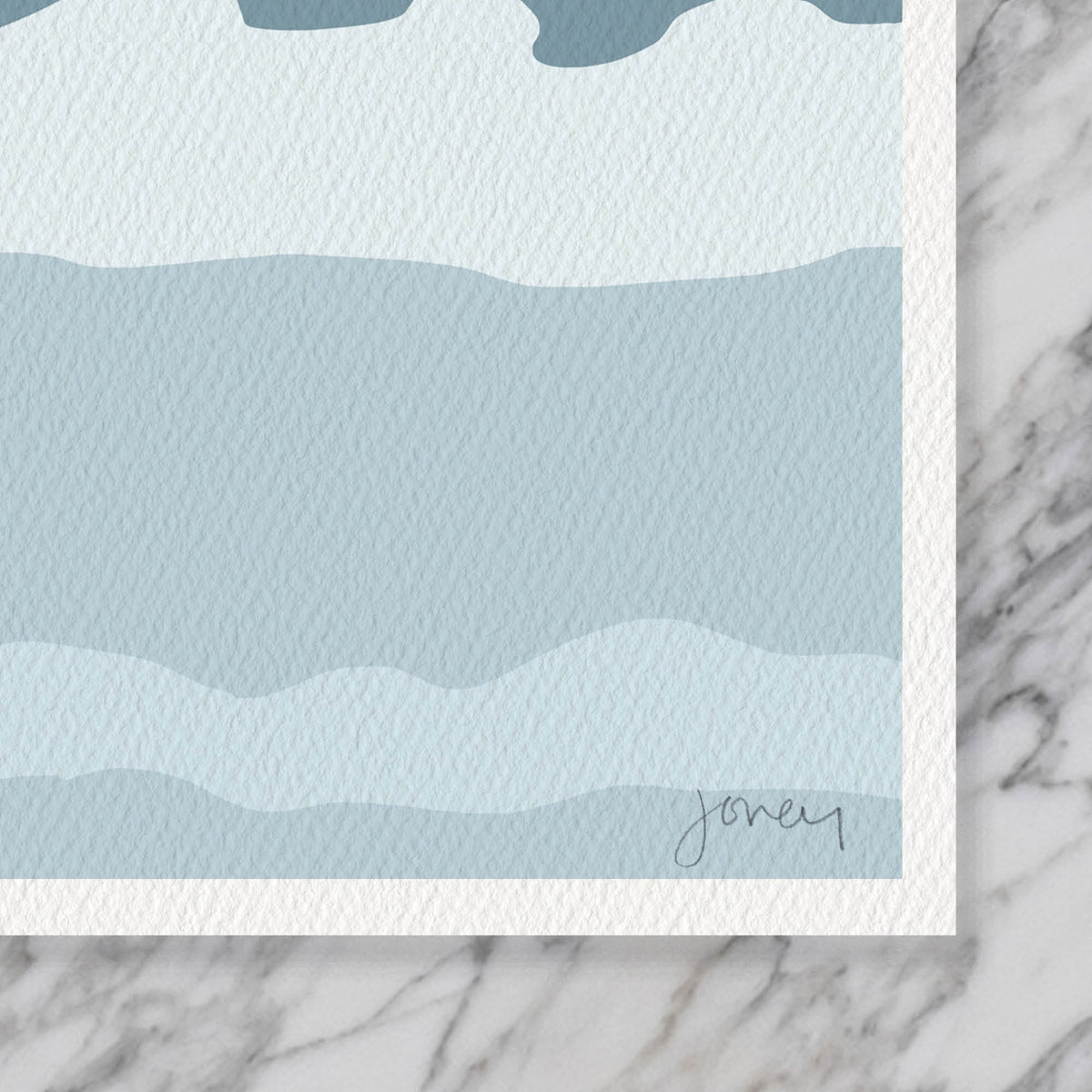 Waves Crashing Signed Art Print - 130725L