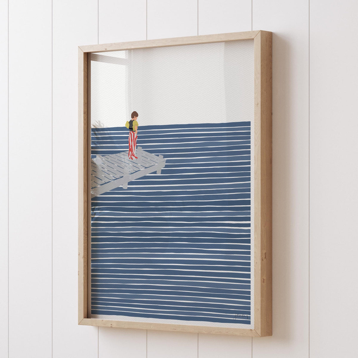 Swimming Dock Signed Art Print - 221011