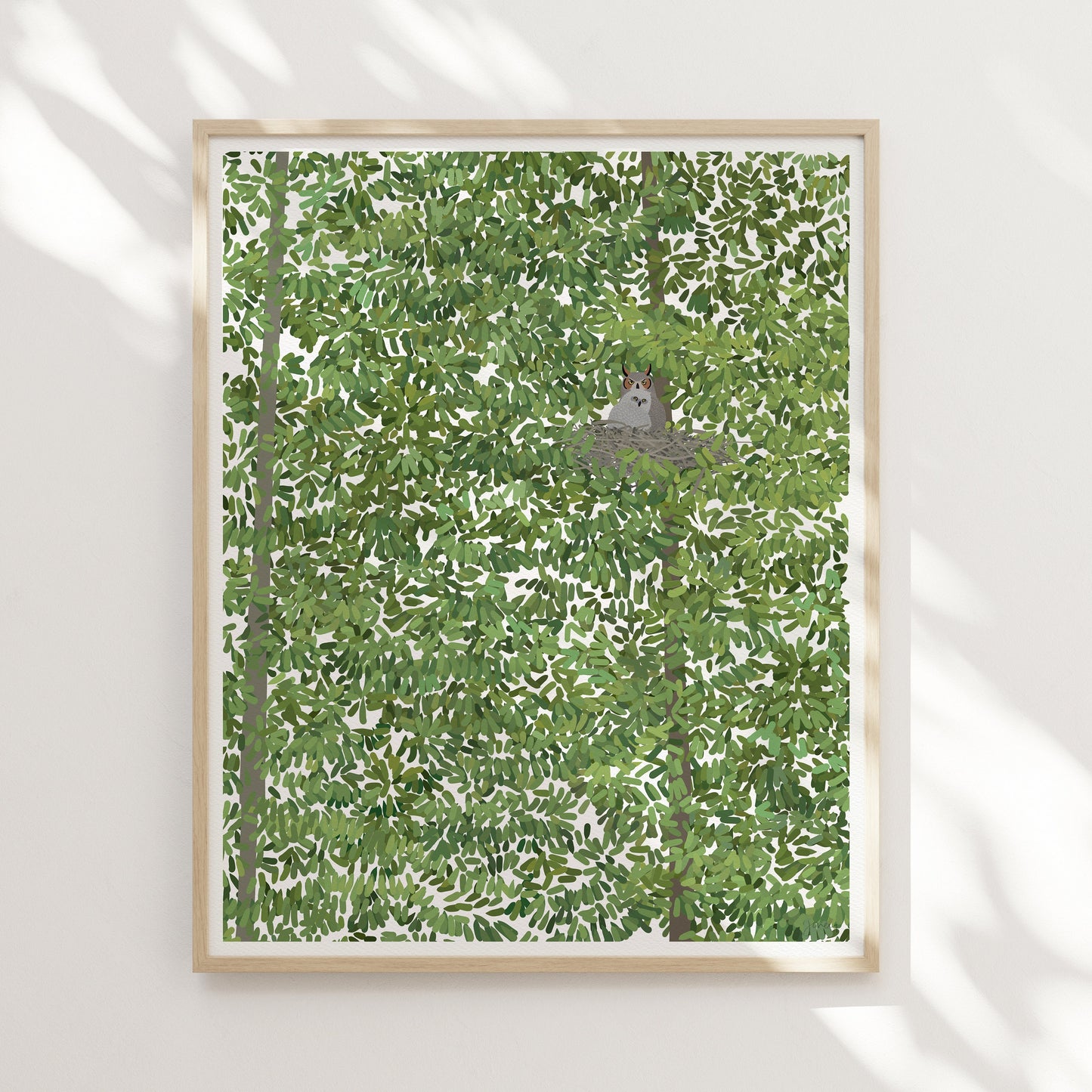 Great Horned Owl Art Print - Unframed or Framed - 220215